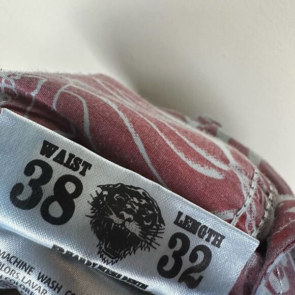 Ed Hardy Distressed Button Fly Blue Denim Jeans Men’s 38 x 32 - Picture 15 of 16